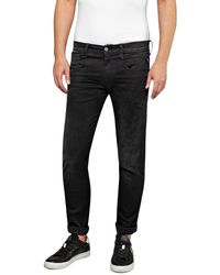 Replay - Herren Jeans Anbass Slim-Fit Hyperflex Cloud mit Stretch - Lyst