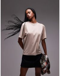 TOPSHOP - Premium Basic Short Sleeve Tee - Lyst
