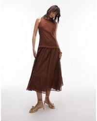 Mango - – leinen-maxikleid - Lyst