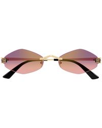 Cartier - Panthère de CT0433S -004 - Oro / Violeta - Lyst