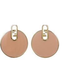 Fendi - Vrouwen's Oorbellen Plexiglas Roze - Lyst