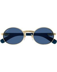 Cartier - Première De Ct0464s -008 - Blauw / Zilver - Lyst