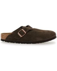 Birkenstock - 'Boston' Slip-On Mules With Buckle - Lyst