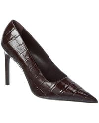 Michael Kors - Martine Runway Croc-Embossed Leather Pump - Lyst