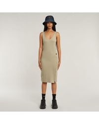 G-Star - Asymmetric Zip Kleid - Lyst