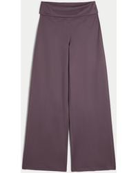 Hollister - Gilly Hicks Active Recharge Hose mit weitem Bein und umgeschlagenem Bund - Lyst