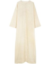 Cortana - Montessori, pfirsichfarbenes leinenkleid - Lyst