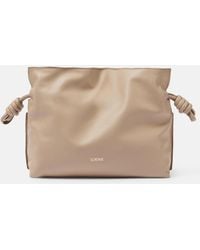 Loewe - Flamenco Medium Leather Clutch - Lyst