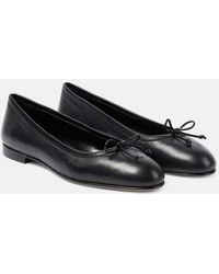 Manolo Blahnik - Ballerinas Veralli Aus Leder - Lyst