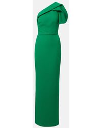 Safiyaa - One-Shoulder Crepe Gown - Lyst