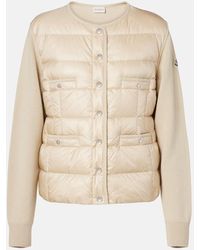 Moncler - Daunenjacke Mit Schurwolle - Lyst