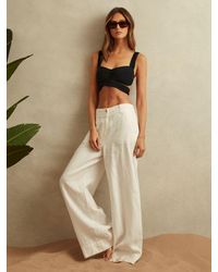 Reiss - Cristina - Black Wrap Design Bikini Top, Us 6 - Lyst
