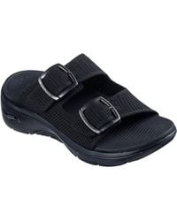 Skechers - Go Walk Arch Fit 2.0 Destined Textile Sandals - Lyst