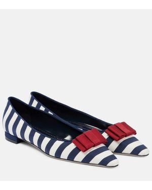 Manolo Blahnik Ballerinas Reador - Blau
