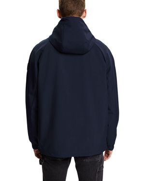 Esprit Softshell-Jacke mit Kapuze - Blau