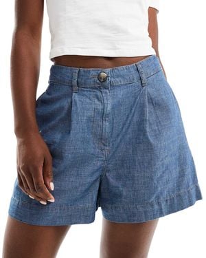 Mango – locker geschnittene shorts - Blau