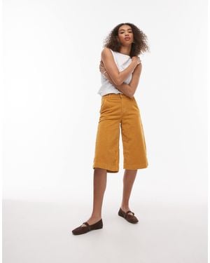 TOPSHOP Bermuda ample en sergé - Blanc