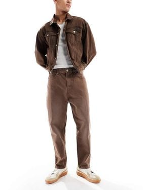 Bershka Loose Jean - Brown