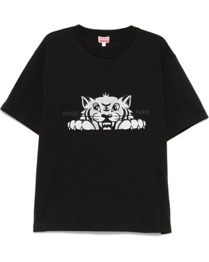 KENZO Gots Happy Tiger T-Shirt - Schwarz