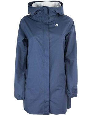 K-Way Parka Sophie Stretch Dot - Blue