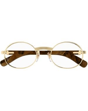 Cartier Première De Ct0464o -004 - Goud / Wood Rx - Zwart