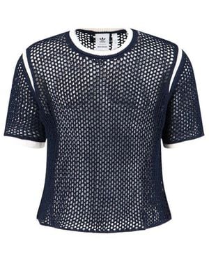 adidas Crochet T-Shirt - Blue