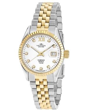Mondia Donna Uhr Ms-207-So-02Dwt-Gb 30 Mm - Mettallic