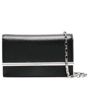 McQueen Mini Cross-Bar Cross Body Bag - Black