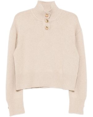 Brandon Maxwell Henley sweater - Natur