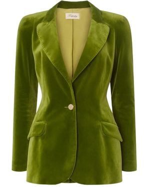 Temperley London Clove Blazer aus Samt - Grün
