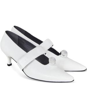 Gloria Coelho Zapatos de piel - Blanco