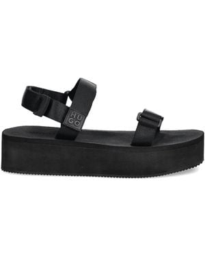 HUGO Platform Strap Sandals - Black