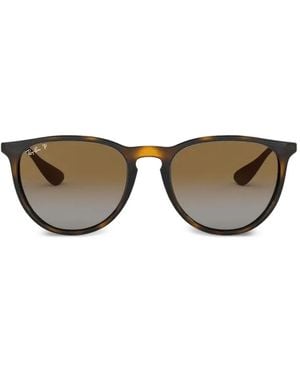 Ray-Ban Erika Rb4171 710/T5 Round-Frame Sunglasses - Brown