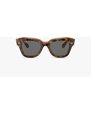 Ray-Ban Rb2186 Thick Frame Wayfarer Sunglasses - Grey