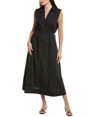 Rag & Bone Joan Poplin Midi Dress - Black