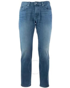 BOSS Washed-Effect Jeans - Blue