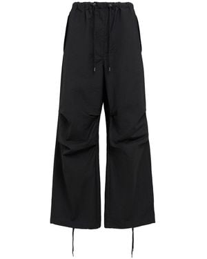 Acne Studios Damen Hose Mit Knittermuster „Parla“ - Schwarz