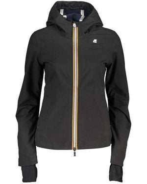 K-Way Schwarze Sportjacke Mit Logo
