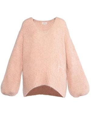 Hèst V-Neck Knitwear - Rosa