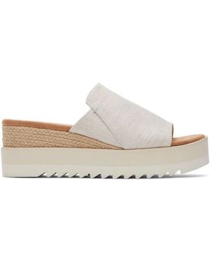 TOMS Diana Sandalen Mit Keilabsatzeu 36 (Uk 3) - Weiß