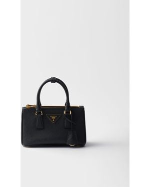Prada Galleria Saffiano Leather Mini-Bag - Black