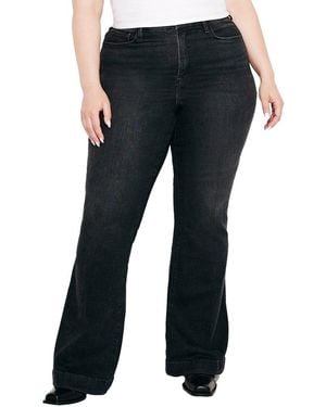 GOOD AMERICAN Good Legs Flare Jean - Black
