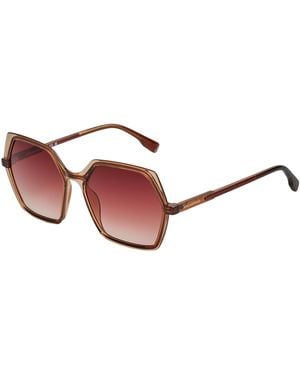 Karl Lagerfeld Hexagonale Zonnebril Kl6083s Dames - Rood