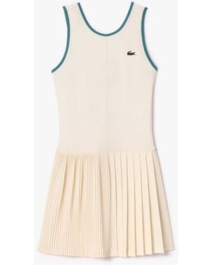 Lacoste Ultra Dry Tennis Dress With Removable Liner - Natural