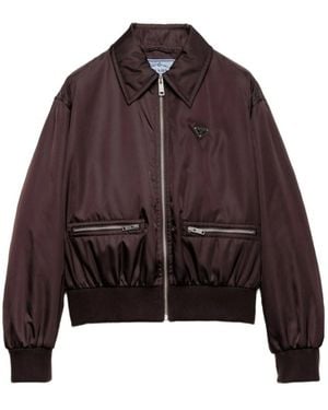 Prada Long Sleeve Casual Jacket - Brown