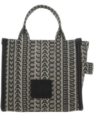 Marc Jacobs Jacquard Monogram Mini Tote Bag - Black