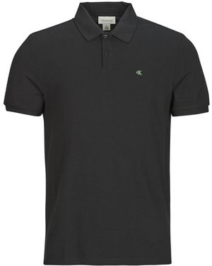 Calvin Klein Poloshirt Ss Casual Pique Classic Polo - Schwarz