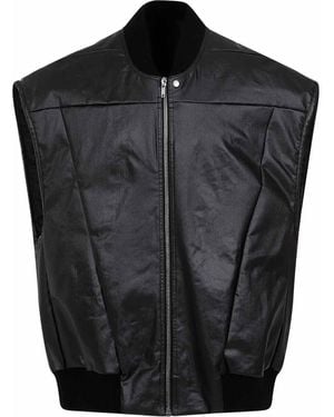 Rick Owens Jumbo Flight Denim Vest - Black