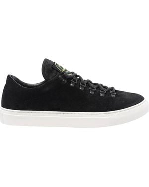 Stone Island Logo Trainers - Black