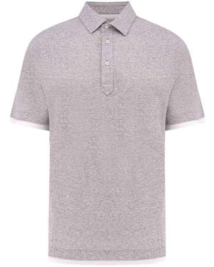 Brunello Cucinelli T-Shirt And Unique Pole - White